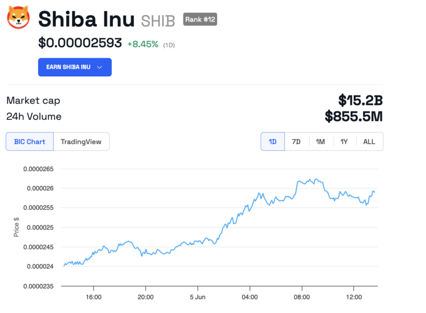 Shiba Inu (SHIB) Price Performance
